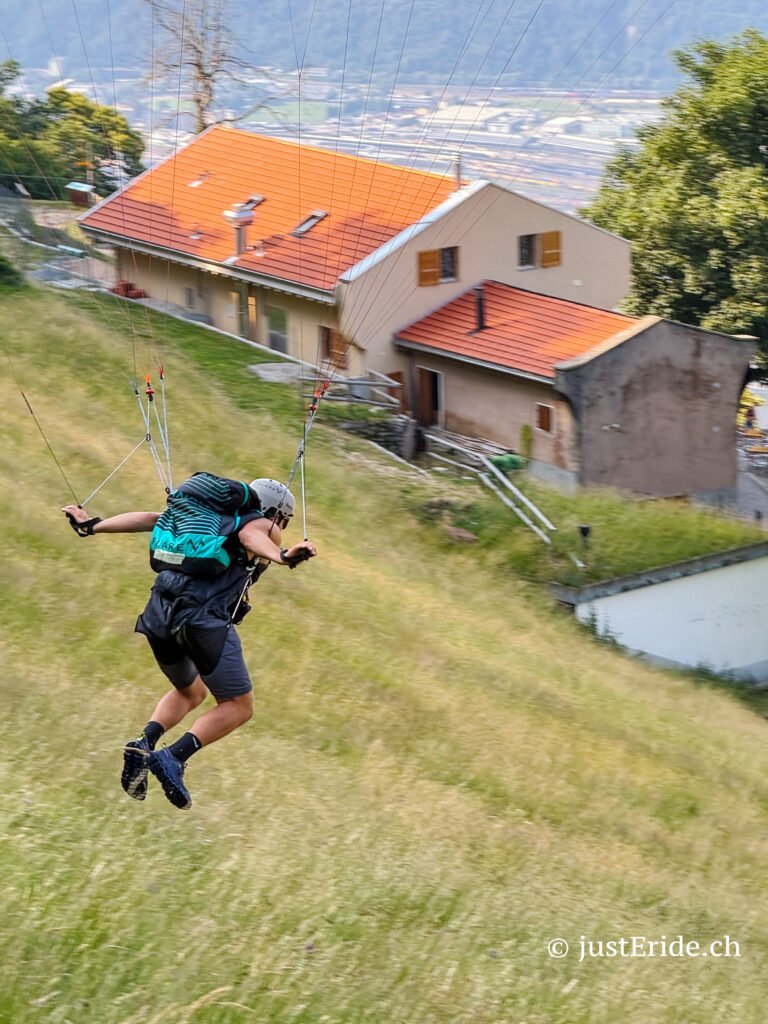 Speedflying Alpe di Caviano: Decollo con Flare Moustache